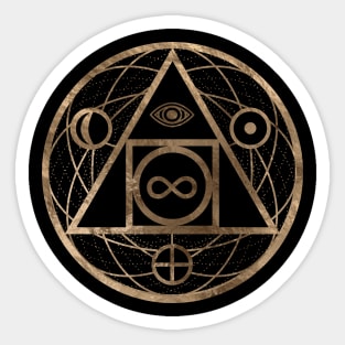 Philosopher's stone symbol Sticker